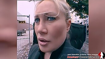 German Milf Gives A Blowjob And Has Sex In The Stairwell