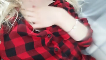 Amateur Teen With Big Tits Teases Webcam Viewers In Plaid Shirt