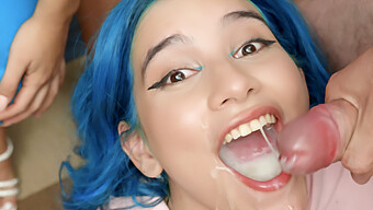 Beautiful Colombian Min Galilea Takes On 64 Cumshots In Mouthfuls