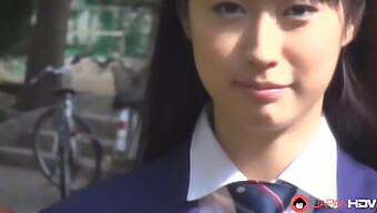 Young Woman In School Uniform Gives Blow Job To A Classmate