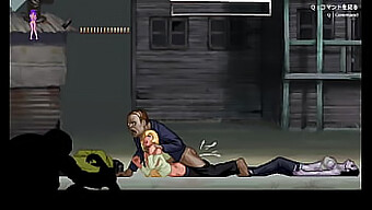 A Blonde Babe Engages In Sexual Encounters With Zombie Characters And Well-Endowed Partners In A Hentai Game