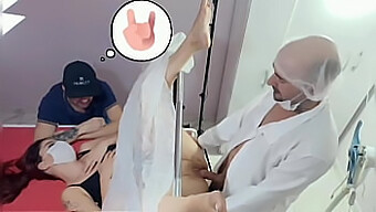 Wife Accompanies Husband To Unusual Gynecologist For A Checkup!