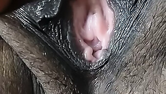 Intimate View Of My Wife'S Ebony Pubic Area And Fingers Exploring