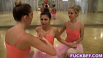 Teen Ballerinas Discover They'Re Being Watched By Their Friend