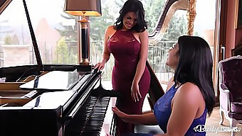 Kesha And Sheila, Two Voluptuous Latinas, Engage In Lesbian Intimacy Using A Vibrator