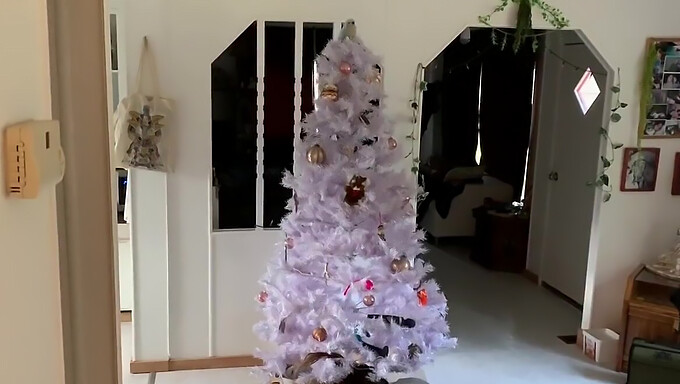 Vídeo Pov De Uma Safada De Natal Brincando Com Uma Gostosa Peituda