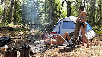 Blonde And Brunette Lovers Bare All On Their Alaskan Camping Adventure