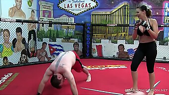 Watch As Scarlett Devine, The Dominant Female Wrestler, Takes Control In This Mixed Martial Arts Match