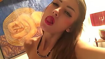 A Stunning Teen'S Solo Play With A Colossal Dildo Leads To An Intense Orgasm