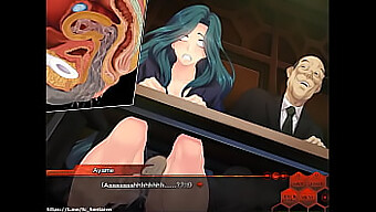 Kurenai, Die Halbbrüstige Schönheit, Bei Einem Heißen Schwarzen Hentai-Spiel