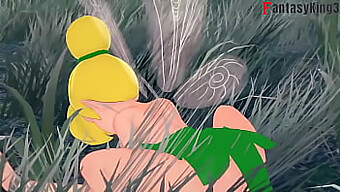 Seksi Tinker Bell, Başka Bir Peri Izlerken Tutkulu Bir Buluşmaya Giriyor | Animasyonlu Cosplay