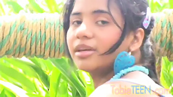 Tobie Teen'S Outdoor Solo Play And Close Up Shots