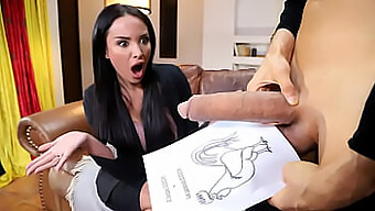 Anissa Kate, A Busty French Tutor, Confronts A Massive White Penis In This Explicit Video