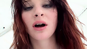 Michelle, A Cute Redhead With Natural Beauty, Receives Intense Anal Pleasure