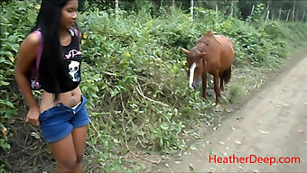 Experience The Thrill Of Public Peeing In High-Definition Next To A Horse In The Jungle