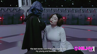 In This Steamy High Definition Video, The Wise And Powerful Master Yoda Takes On The Seductive Princess Leia In A Steamy Encounter. Expect Intense Oral Skills, Passionate Missionary, And A Hot Latina Babe Getting Down And Dirty With Her Lightsaber-Wielding Partner. May The Pleasure Be With You!