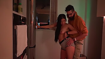 Amateur Teen Blowjob Leads To Hardcore Kitchen Action