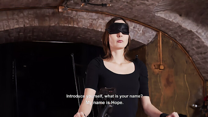 Blindfolded Submissive Slave Undergoes Intense Interview