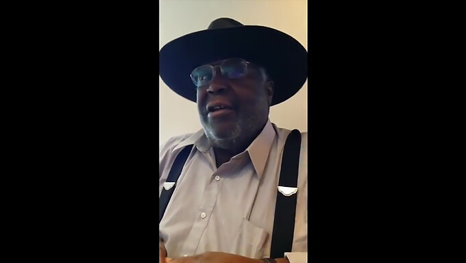 Old African American Man Engages In Erotic Play With Young Woman In Uncensored Video