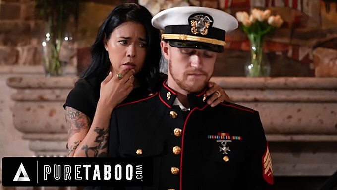 Dana Vespoli'S Intimate Moment With Her Stepson In Her Husband'S Military Uniform