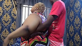 Fat Ebony Mom Gives A Blowjob And Gets Her Head Fucked Hard