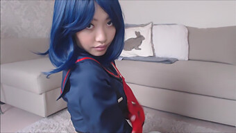 Session De Masturbation Intense Avec Un Gode De Ryuko Matoi Jusqu'À L'Orgasme