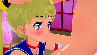 Întâlnirea Pasională A Lui Sailor Moon Cu Un Student Excitat Într-Un Hentai 3d Sfm Necenzurat